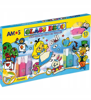 Farby na sklo Amos 13 ks x 22 ml